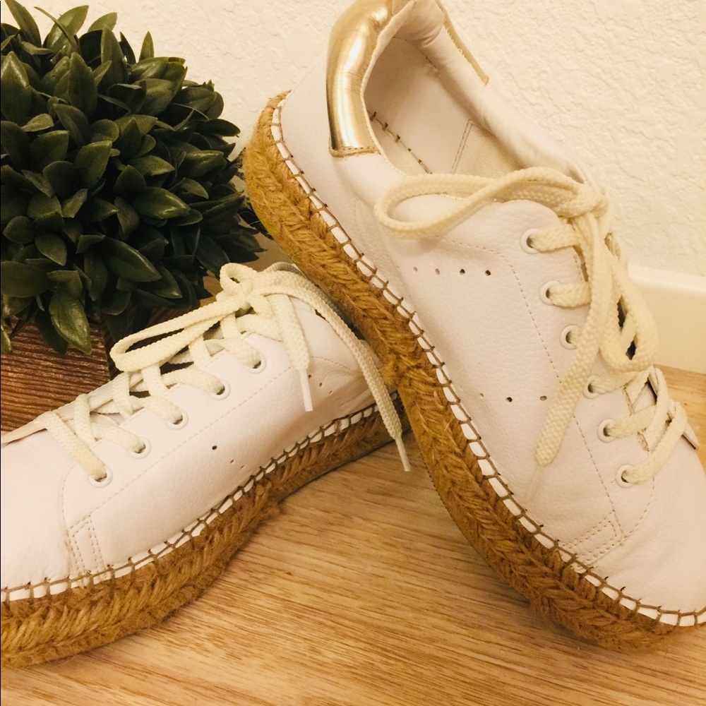 STEVE MADDEN Peck sz 7 White Espadrilles
